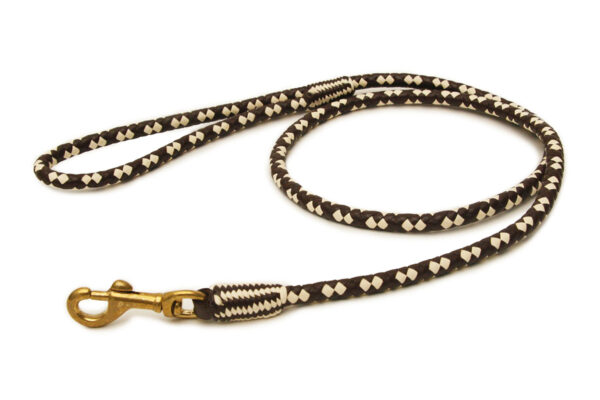Braided Leather Snap Leads
