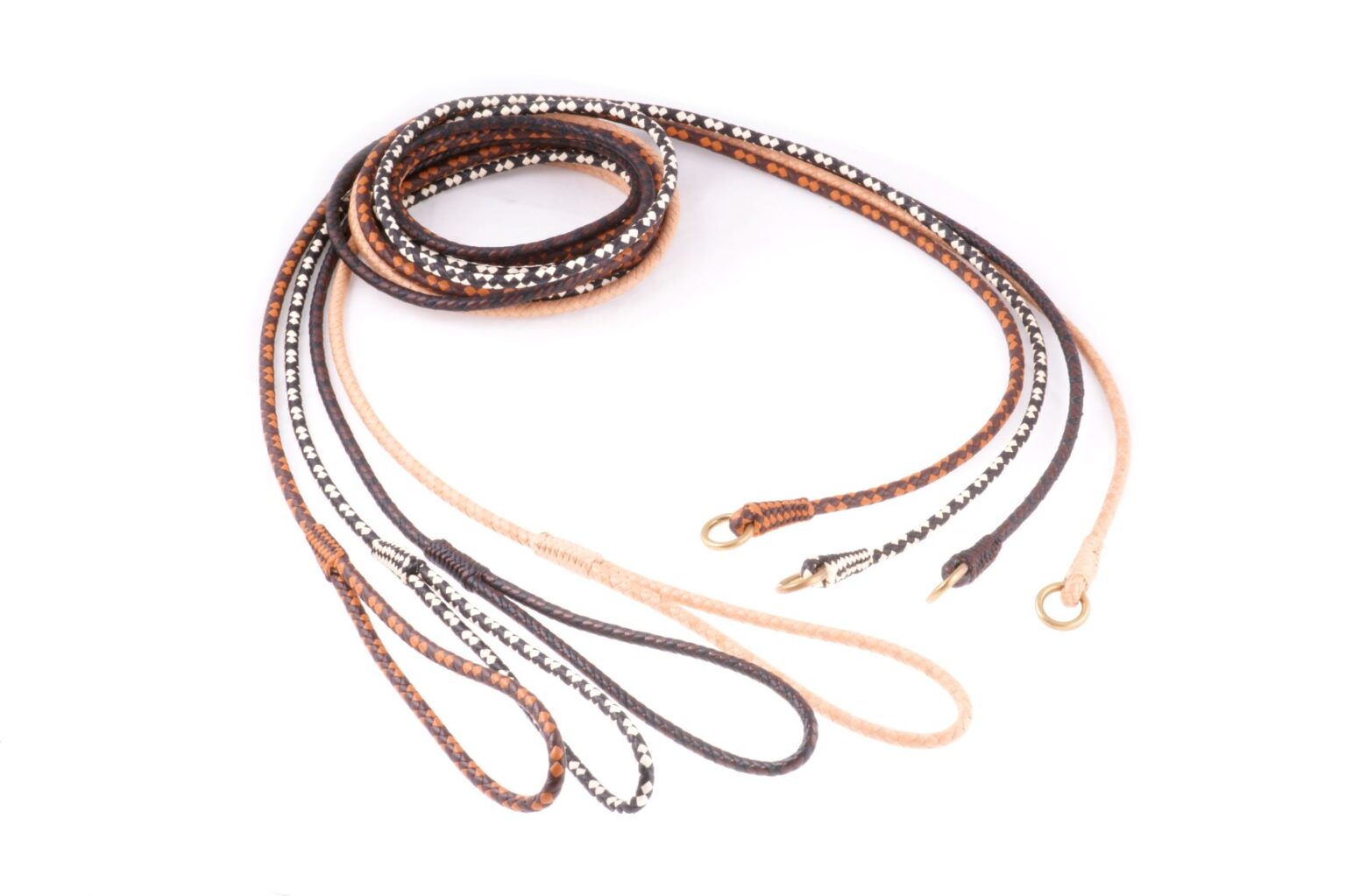 Braided Leather Slip Leads Alvalley LLC Dog Leashes and Collars
